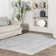 Lorelai Transitional Geometric Area Rug in Blue