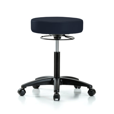 Adjustable Height Lab Stool with Removable Casters/Wheels