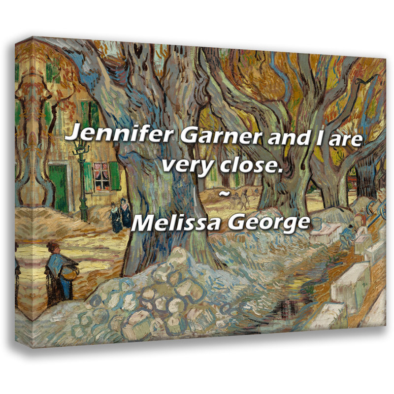 Melissa George Citation: Jennifer Garner et moi sommes très proches., H 15 po x l 18 po