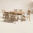 Samya Teak 6 Person 81" Outdoor Dining Set