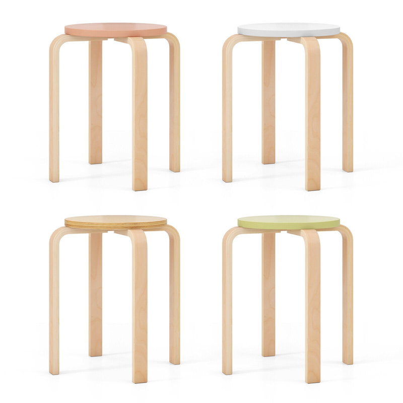 Isolinda Solid Wood Counter Stool