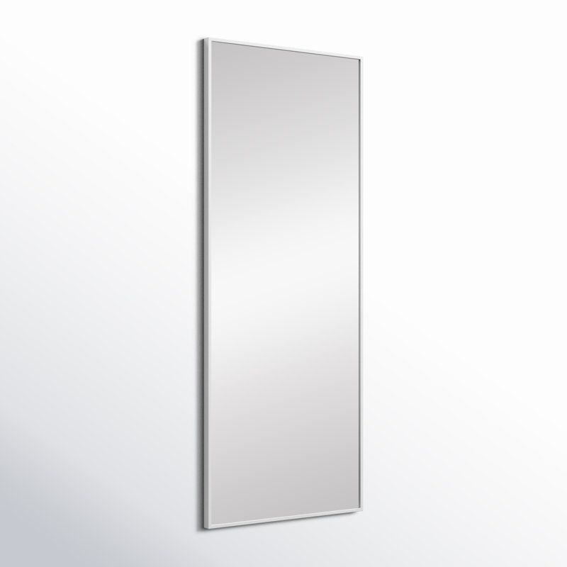Sabine Metal Rectangle Wall Mirror, 60" x 24", White