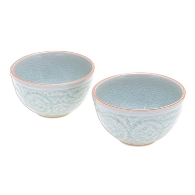 Bishaan 8 oz. Antique Flora Rice Bowl