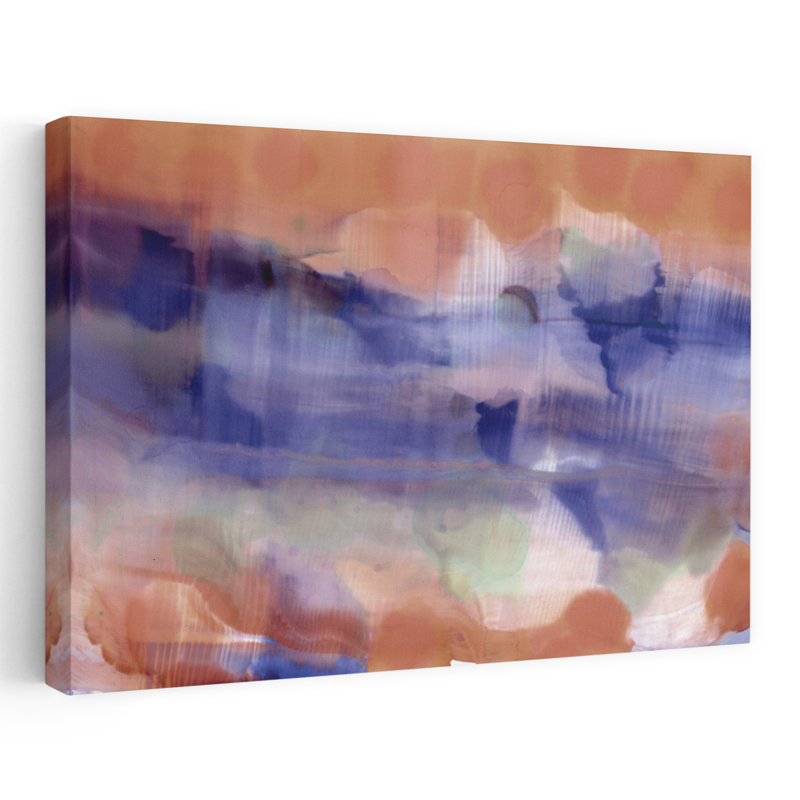 Art contemporain, art moderne abstrait, H 16 po x l 24 po