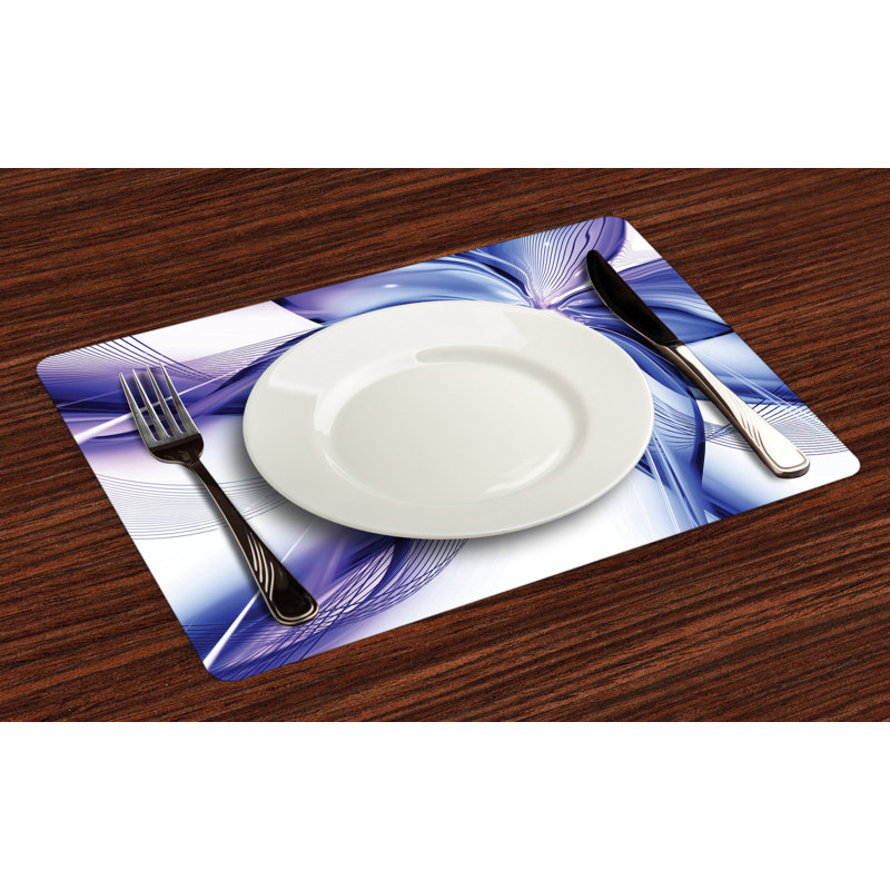 Polyester Abstract Rectangle Placemat