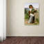 «At The Fountain», reproduction sur toile tendue-22562174