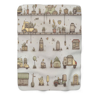 Little Cars - 1 Piece Premium Blanket