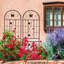 2 treillis de jardin en métal 71 po x 19,7 po, antirouille pour l'extérieur pour vignes, noir, facile à assembler et construction résiliente, paquet de 2 treillis 19,7 po, plantes grimpantes, assemblage, matériel