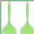 Silicone Pancake Spatula, 2 Pack, Green