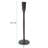 Asher Sculpted Cast Aluminum Candlestick in Ebony- Tall-1015736824