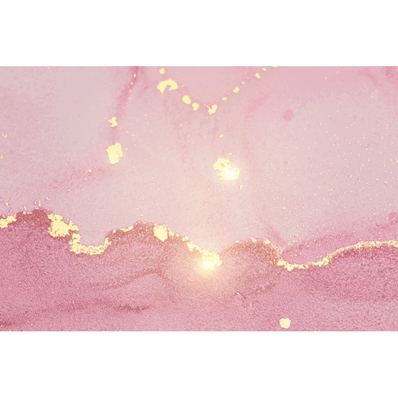 Cedarville Sparkling Pink Marble Texture by Oxana Litvinova - Wrapped Canvas Print, 30cm H x 46cm W x 3.8cm D