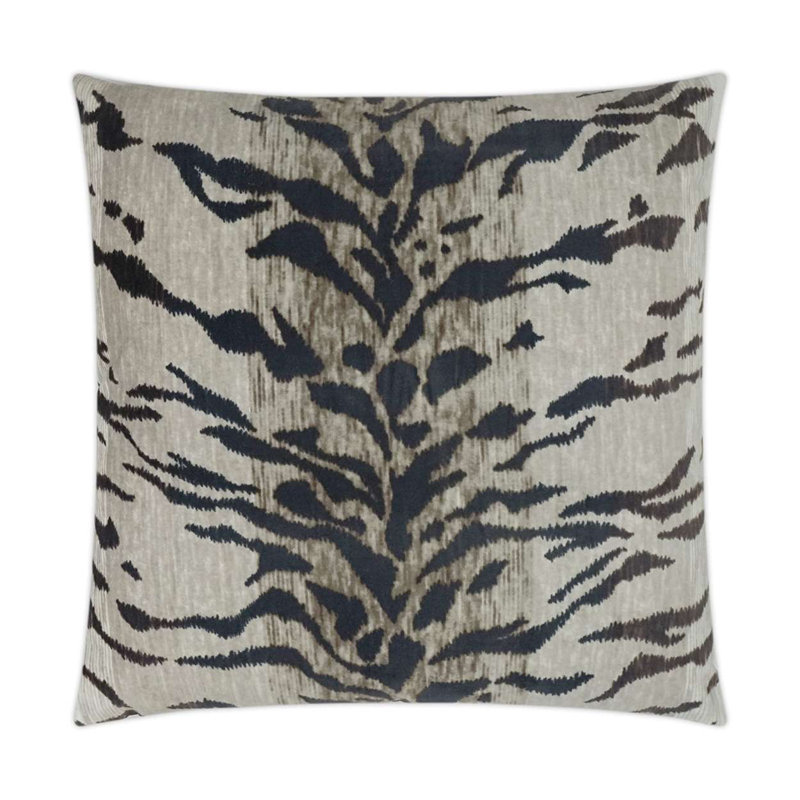 Tiago Pillow Cover & Insert, White Animal Print, Square 22"