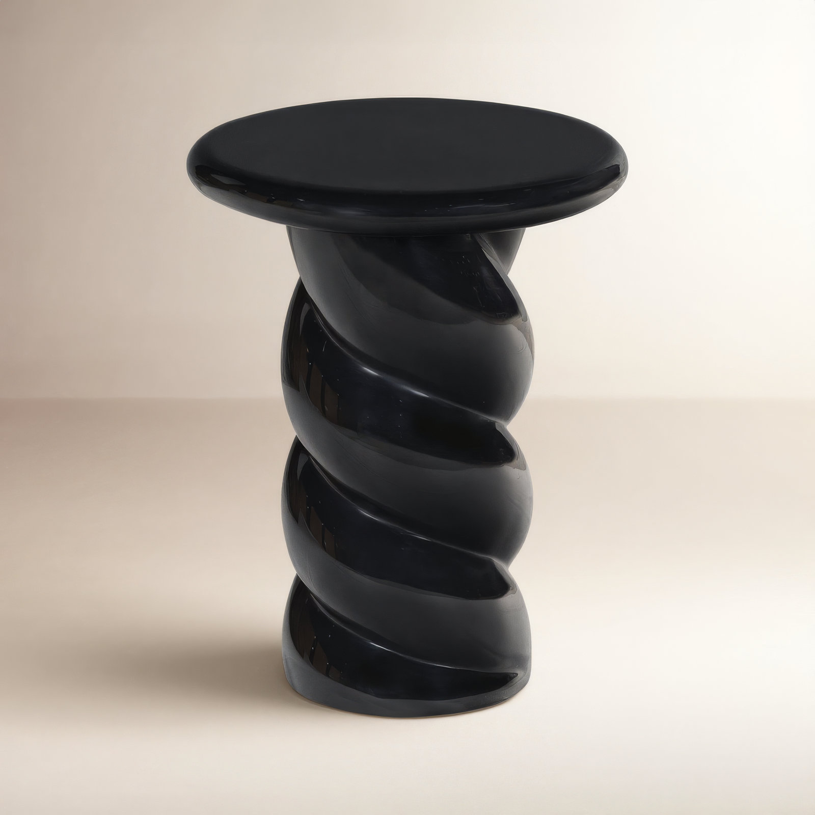 14" End Table, Black
