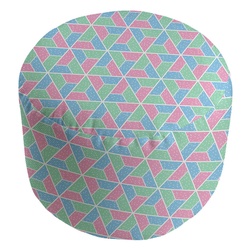Repose-pieds Avicia, Rose foncé /vert