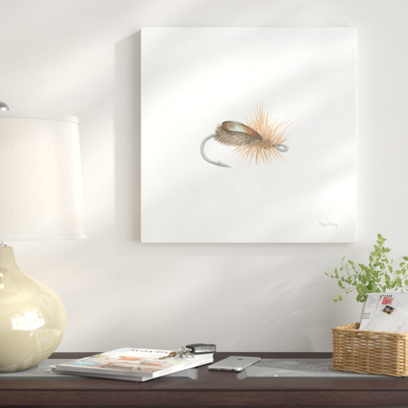 " Gone Fishin II " by Elyse DeNeige, 24" H x 24" W, No Mat, Wrapped Canvas