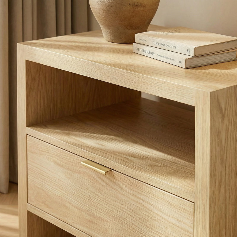 Table de chevet Hanzel, Naturel