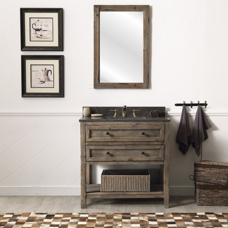 36'' Single Bathroom Vanity with Stone Top