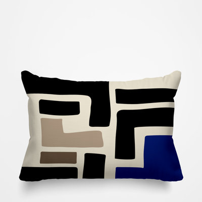 Coussin décoratif intérieur / extérieur en polyester filé Briddie