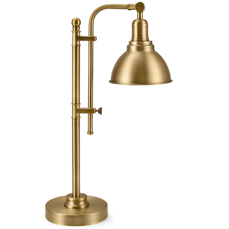 Pendley 28.75" Aged Bronze Desk Lamp, Brass