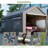 10 Ft. W x 20 Ft. D Carport Galvanized Steel Portable Garage Storage Shed Canopy-92474563