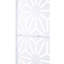 Écran d'intimité en métal pour terrasse, jardin - 76 po x 48 po blanc H 76 po l l 48 po Utilisation polyvalente