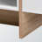 Isa 4-Shelves White & Brown Square Shape Coffee Table, 15.52" H X 34.2" W X 34.19" D