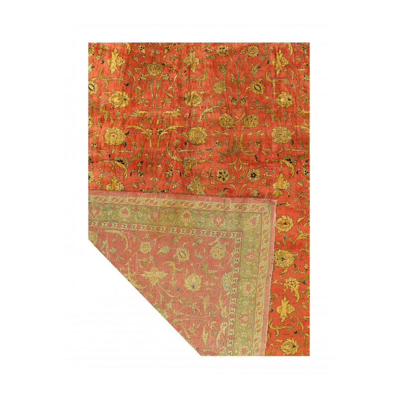 Fine Hand knotted Antique Agra rug 14'9"x25'7"