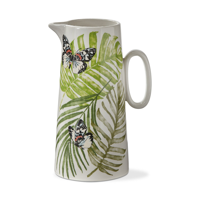Palm + Butterfly Pitcher