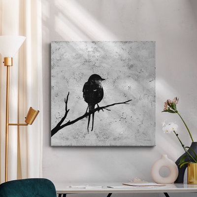 Silhouette d'oiseau, toile tendue I-Premium Gallery - prête à être accrochée