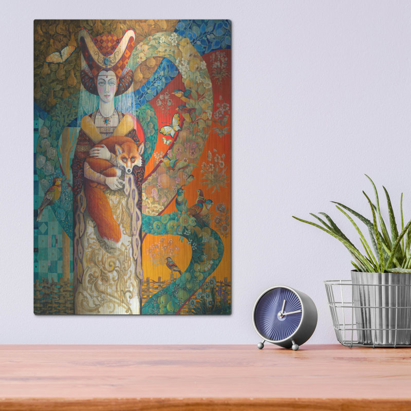Art mural en métal Darby Home Co «Happily Ever Aftering» par David Galchutt, H 16 po x l 12 po