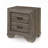 Weathered Gray Grain Finish Nightstand