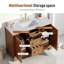 Meuble-lavabo simple autoportant 48 po avec comptoir en marbre d'ingénierie, lavabo en céramique, dosseret-891513117-891513114