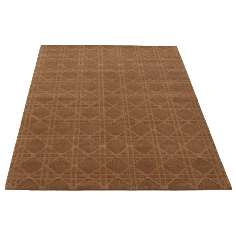 Tapis brun Shangrila 5 pi 7 po x 7 pi 7 po