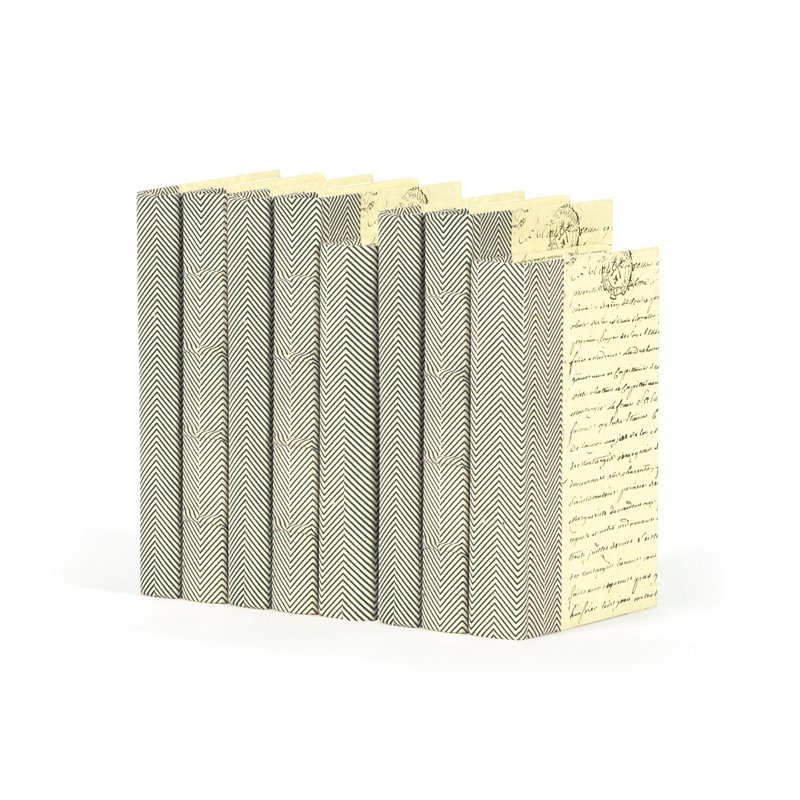 Ensemble de sculpture de texture de chevrons de crème 8 pièces Allandy