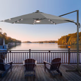 Destinny 120'' Lighted Cantilever Umbrella