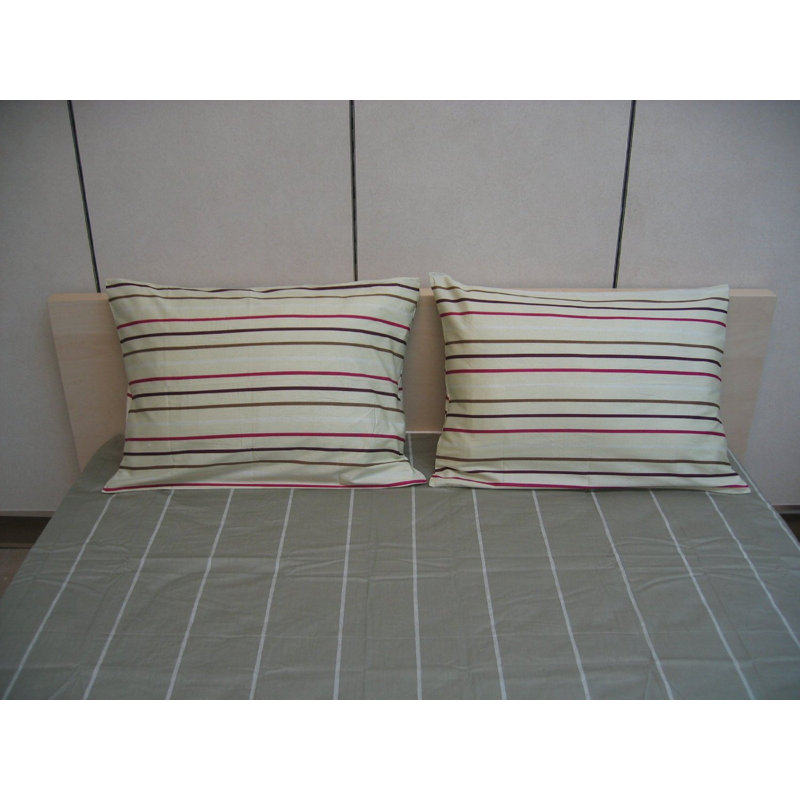 Striped Sheet Set, Twin Sheet Set with Pillowcase
