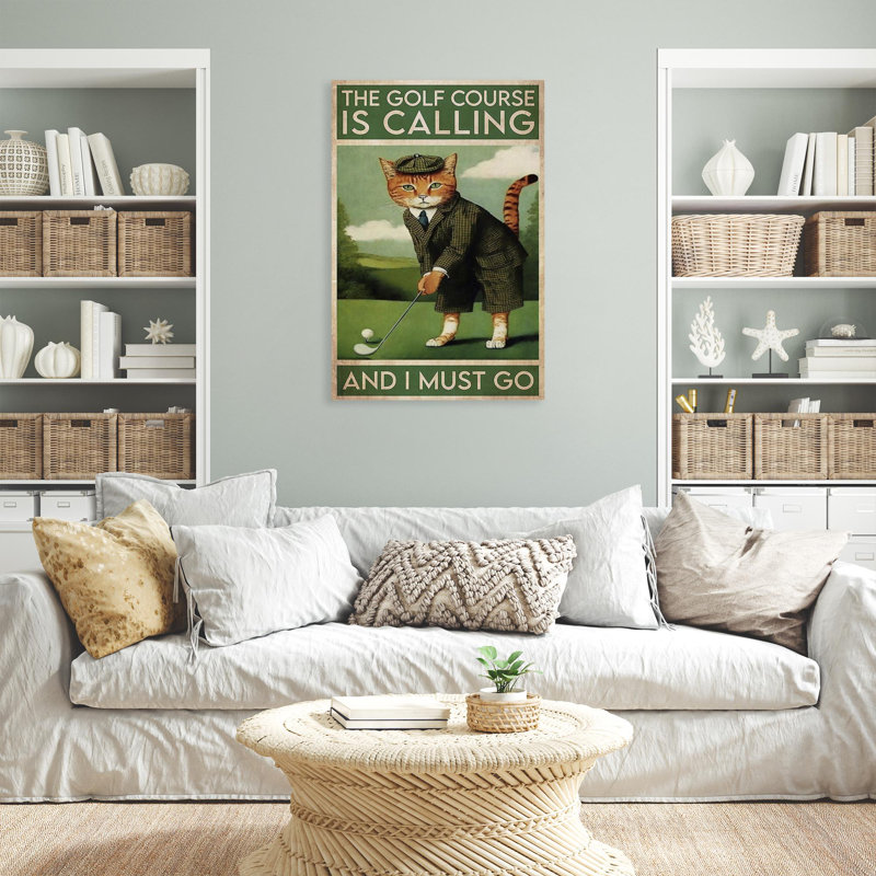 «Attalus The Golf Course Is Calling On», impression, H 14 po x l 11 po x P 1,25 po