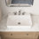 Lavabo de salle de bain rectangulaire en porcelaine vitrifiée avec trop-plein 23,82 po x l 18,9 po x H 6,69 po DeerValley
