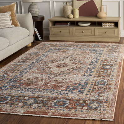 Broomhedge Oriental Brown/Rust Area Rug