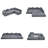 Convertible Folding L-Shaped Boneless Sectional Sofa Bed, Cloud Corduroy Fabric Sleeper with Memory Foam Mattress, 6 Configurations for Living Room, No Assembly Required-904081026