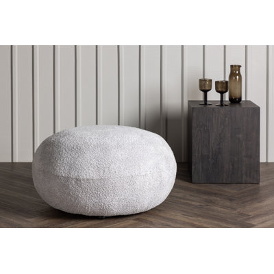 Azaleah 74cm Wide Round Pouf Ottoman