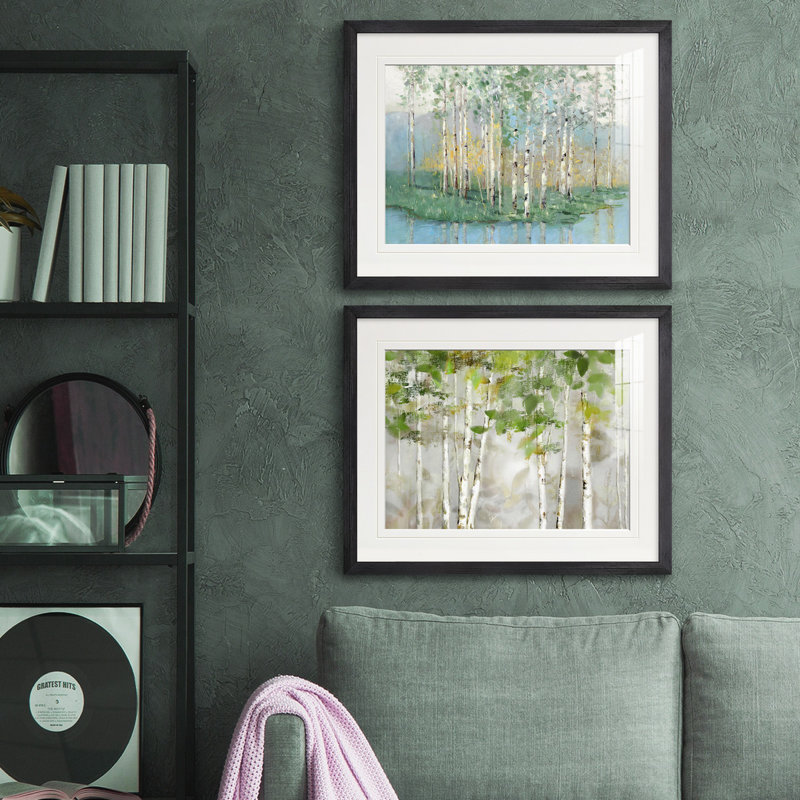 Reproduction de photo sur toile, Blanc mat, Papier avec cadre noir
