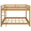 Lit superposé en bois traditionnel avec échelle-129390983