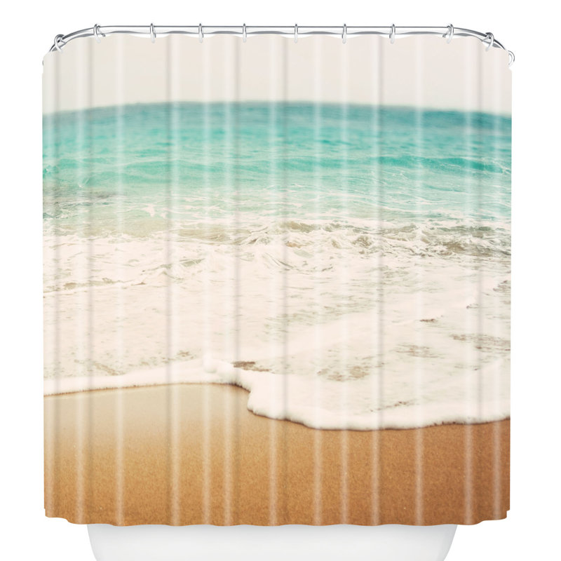 Rideau de douche simple ombre Beach