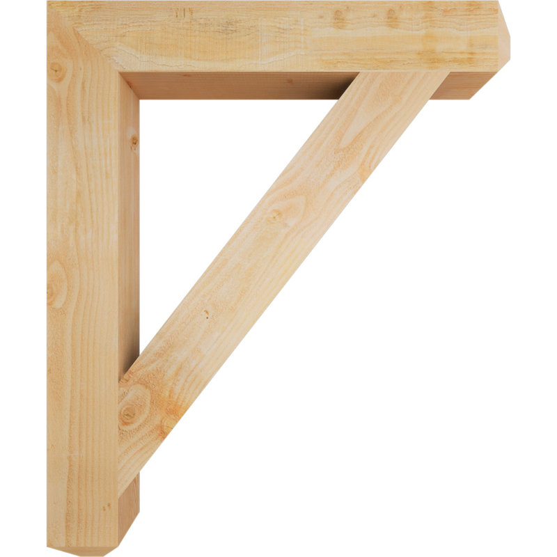 H 6 po x P 6 po Support en bois / corbeau, Sapin de Douglas, H 48 po x l 6 po x P 40 po