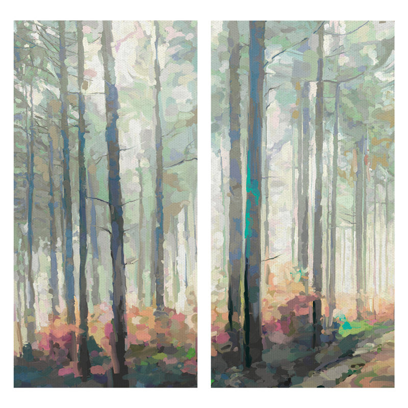 " Woodland Journey Panel I, II " by Studio Arts 2 - Pieces