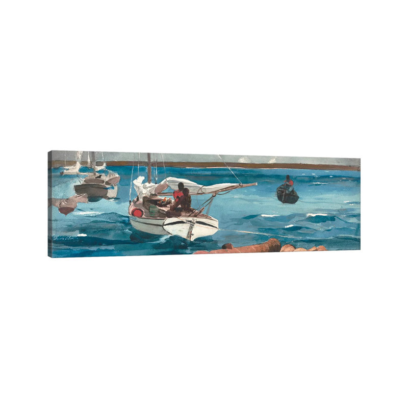 Nassau, 1899 by Winslow Homer - Wrapped Canvas Panoramic Gallery-Wrapped Canvas Giclée, 30.48 cm H x 91.44 cm W x 1.91 cm D