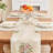 Embourg Rectangle Flowers High Pick Density Fabric Table Runner-171667057