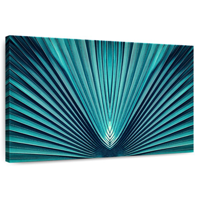 Harnek Abstract Blue Palm