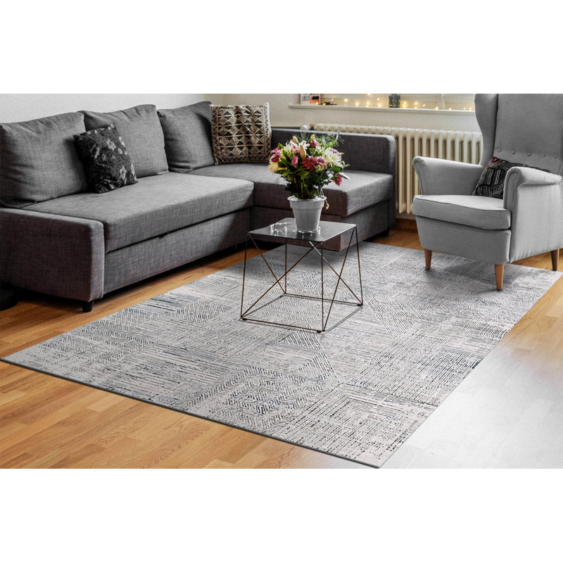 Geometric Indoor Rug, Rectangle 7'10" x 10'10"